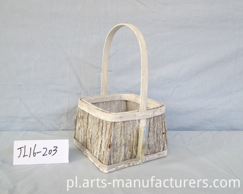 doniczka z kory drewna wood bark flower pot